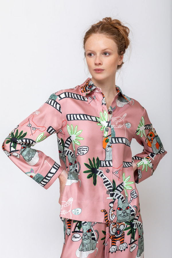 Odeeh Cats & Tigers Blouse