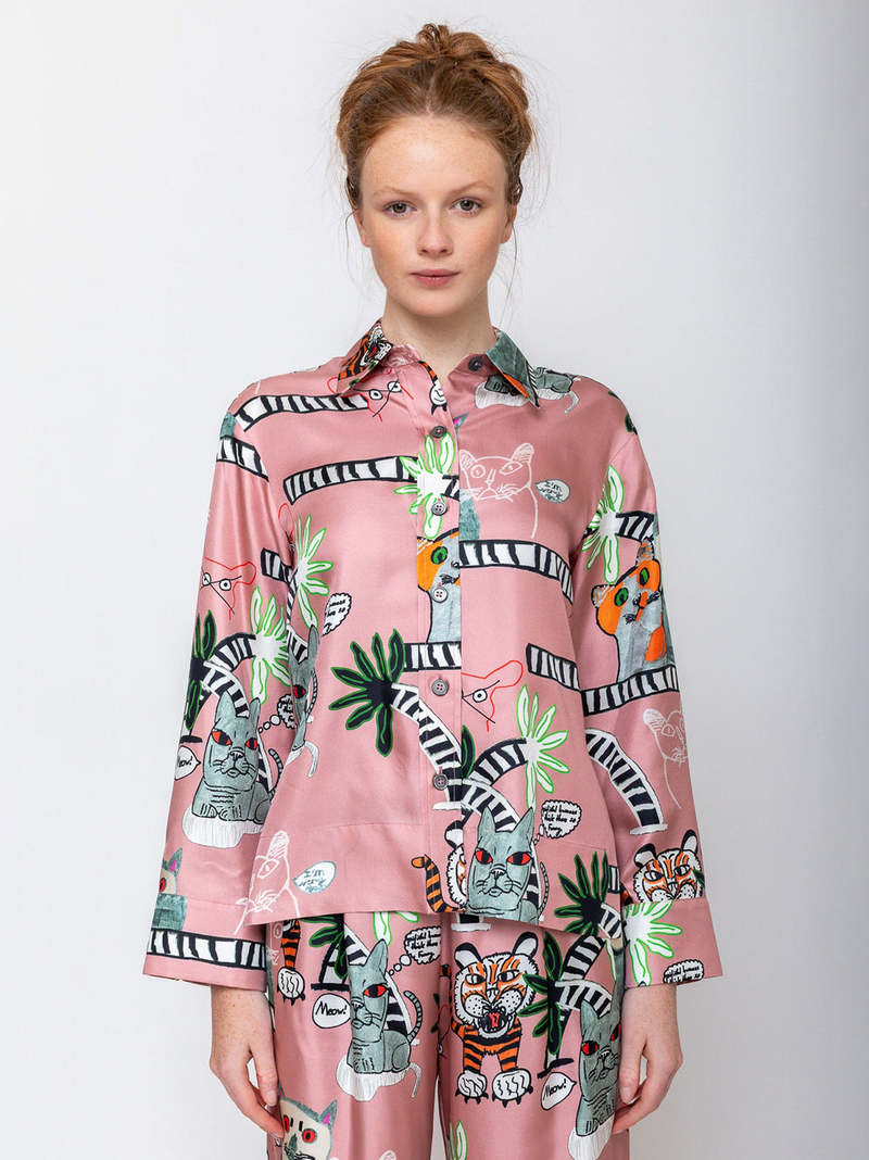 Odeeh Cats & Tigers Blouse