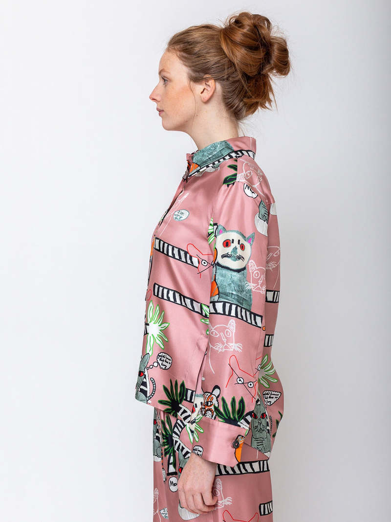 Odeeh Cats & Tigers Blouse