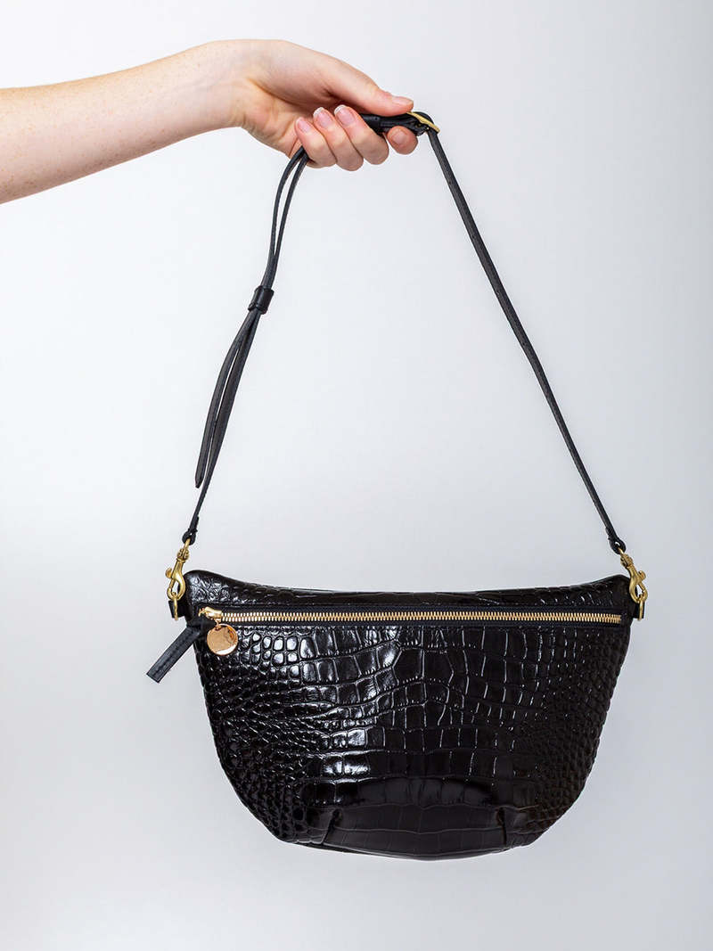 Clare V. Grande Fanny Bag - Congo Croco