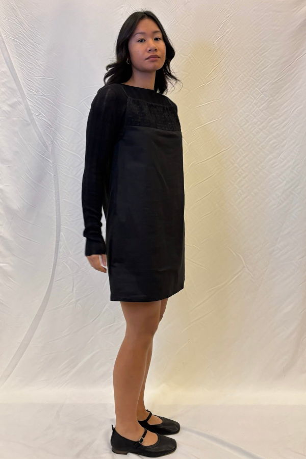 Deiji Studios Shirring Mini Dress Dress