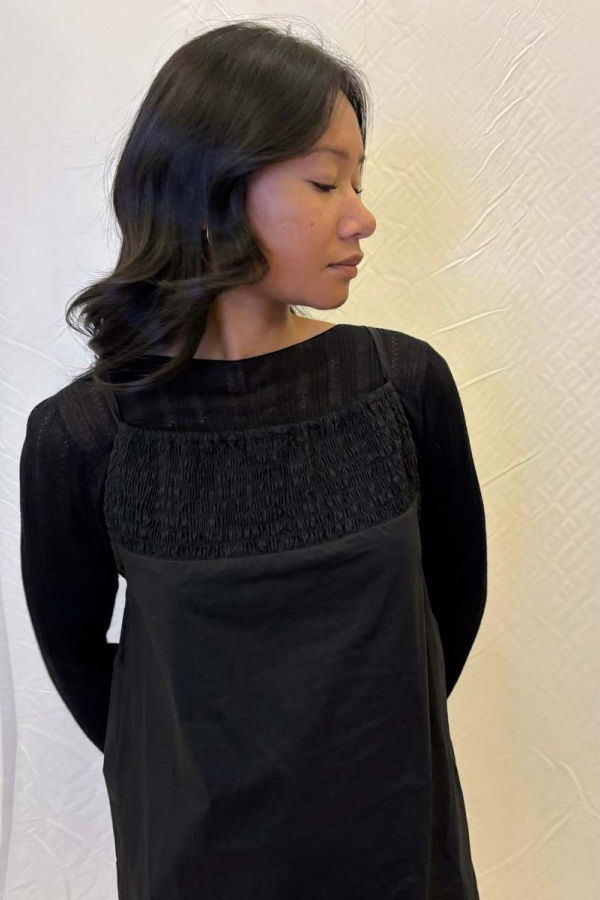 Deiji Studios Shirring Mini Dress Dress