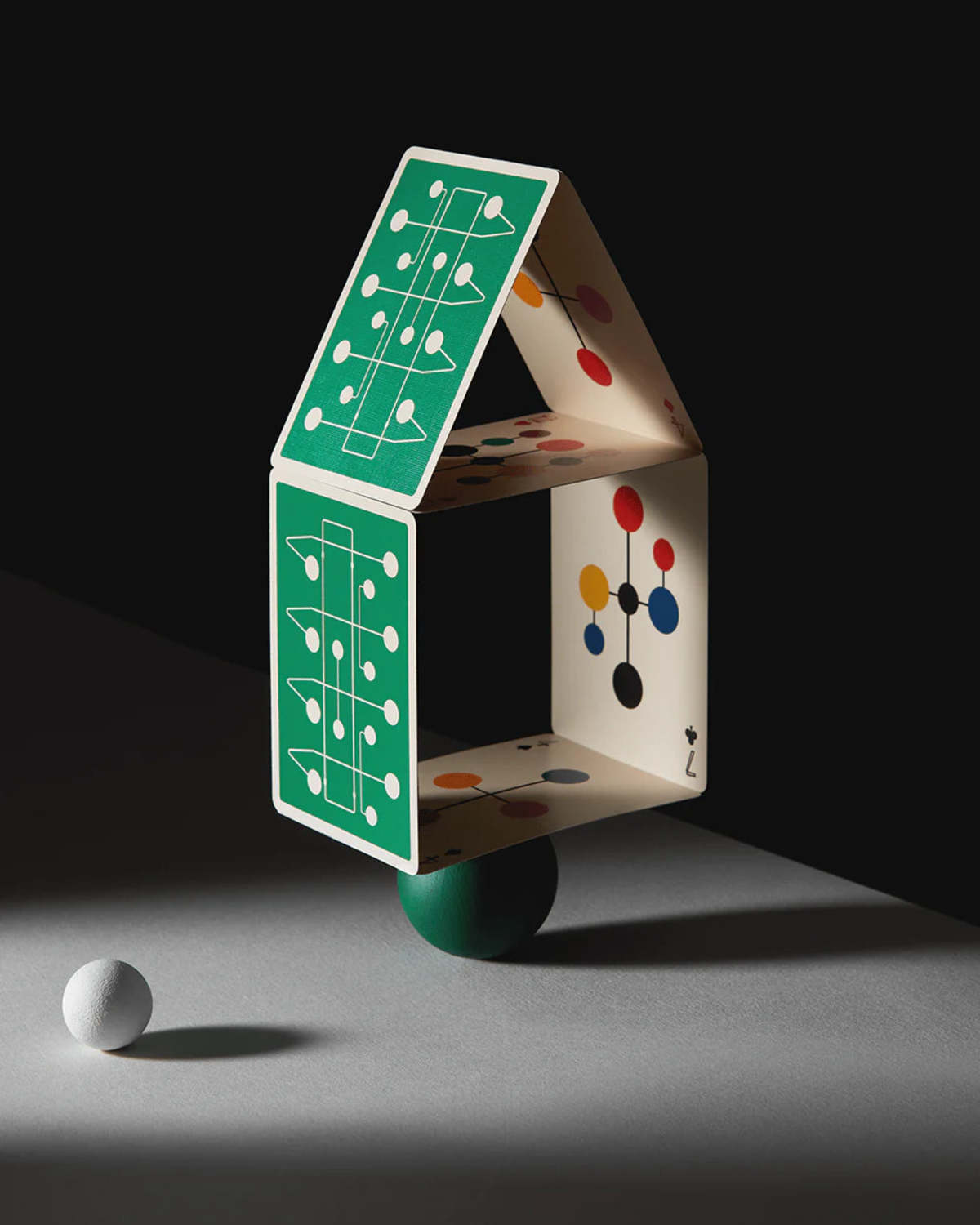 ART OF PLAY Eames "Hang-It-All" Playing Cards - Green - Image 3 of 3