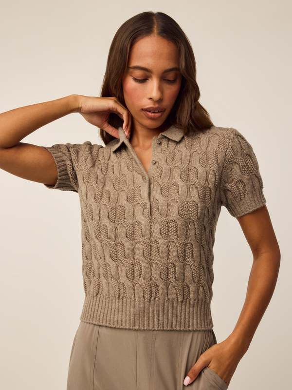 GREYSON Bardot Luxe Sweater Polo