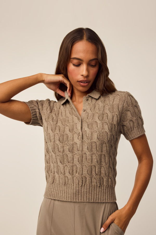 GREYSON Bardot Luxe Sweater Polo