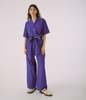 SAYAKA DAVIS NEW YORK Open Collar Jumpsuit - Purple - Thumbnail 2