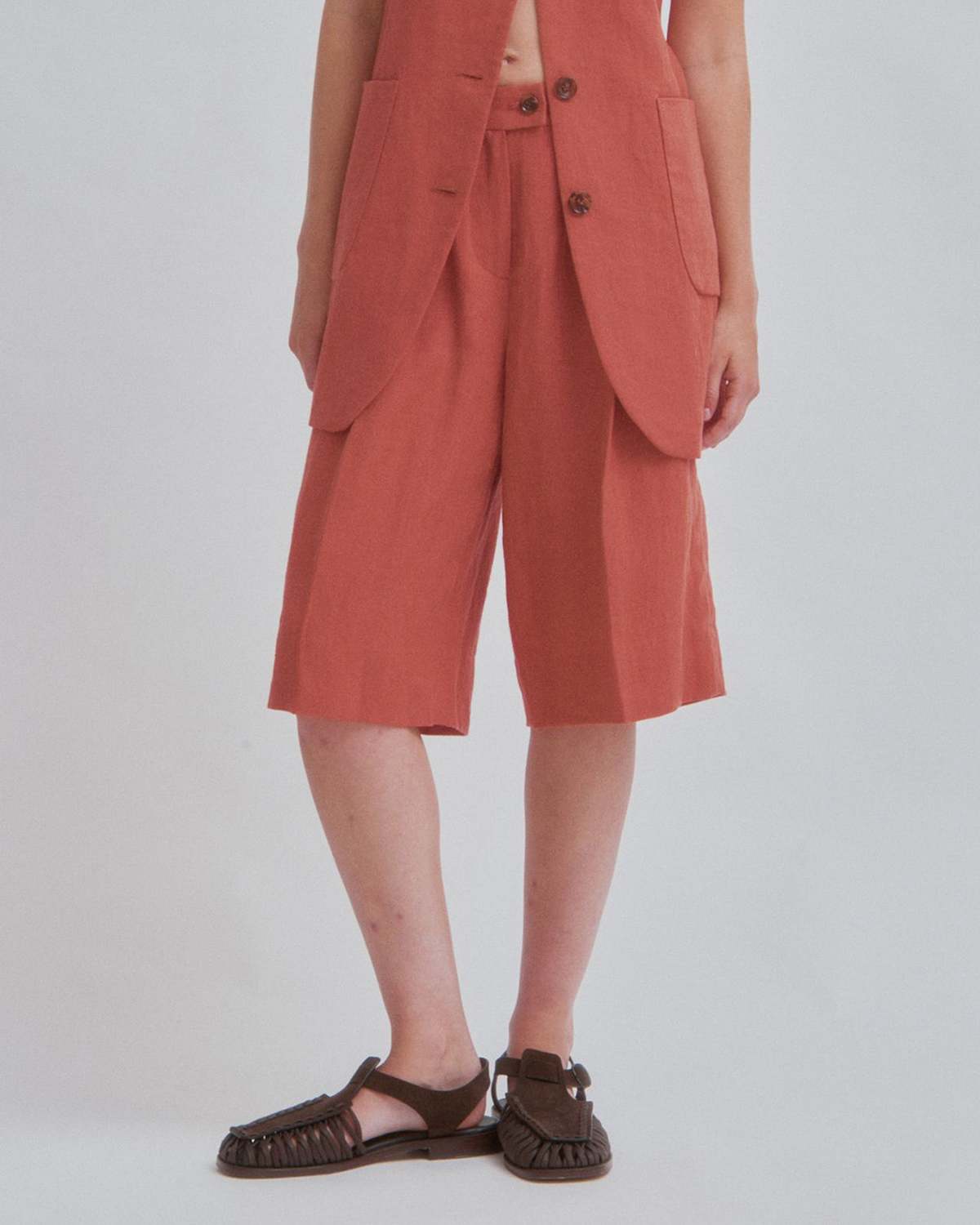 Sayaka Davis New York Shorts - Clay - Image 1 of 6