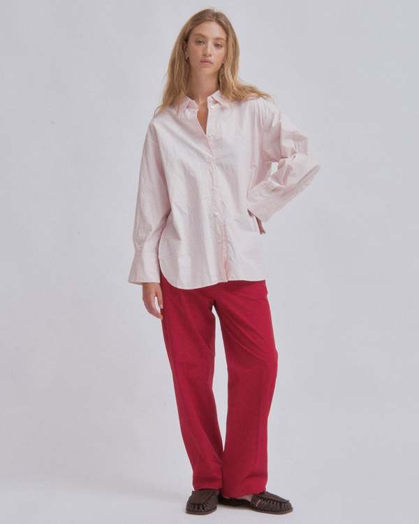 SAYAKA DAVIS NEW YORK Straight Leg Trousers - Cherry