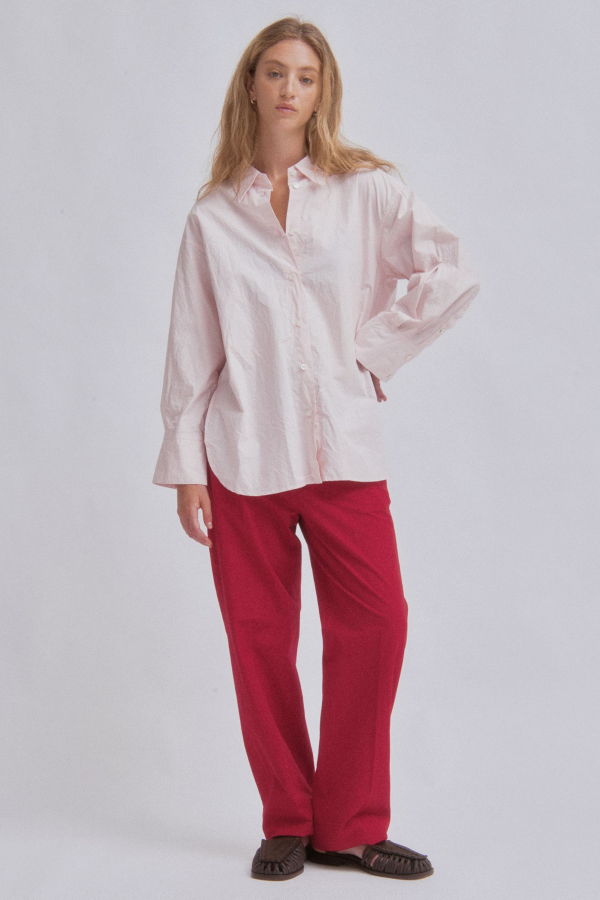 SAYAKA DAVIS NEW YORK Straight Leg Trousers - Cherry