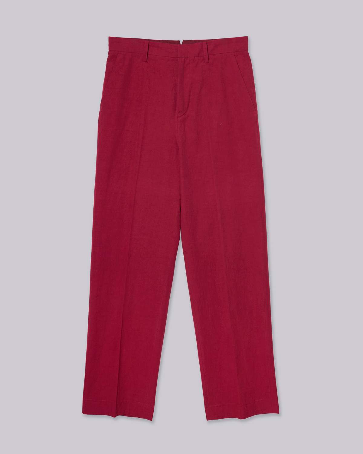 SAYAKA DAVIS NEW YORK Straight Leg Trousers - Cherry - Image 3 of 4