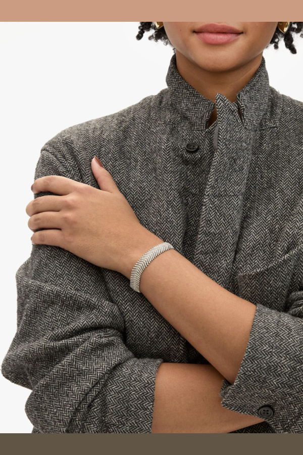 Clare V. Herringbone Bracelet