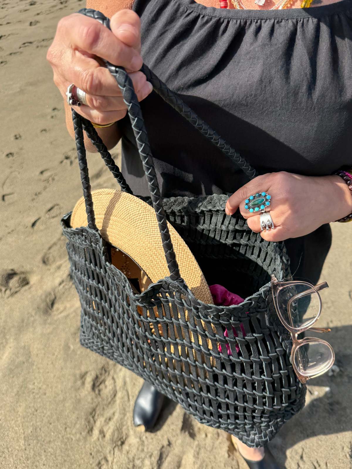 Happy French Gang Luni Bag - Black - Image 11 of 12