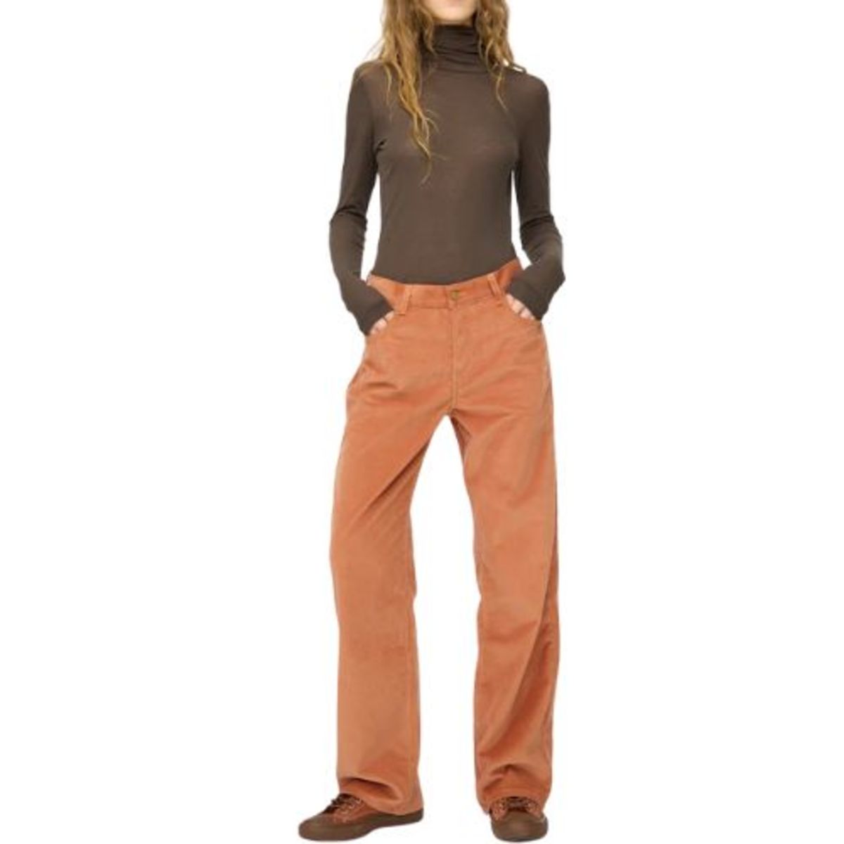 B Sides Bec Corduroy Jean - Peach Tile - Image 1 of 4