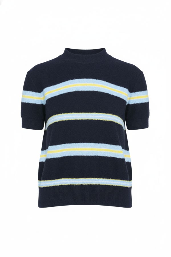 No21 SS Crew Knit - Classic Blue