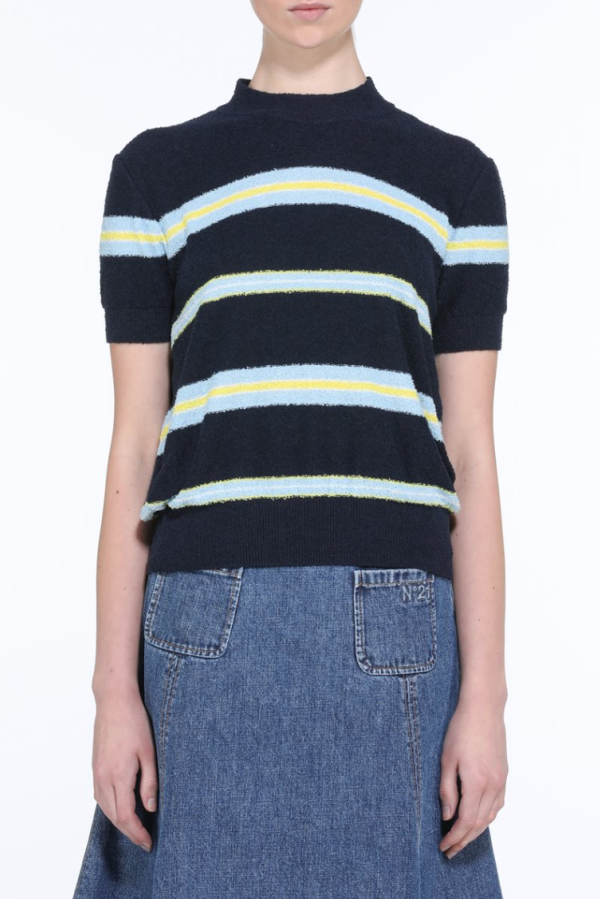 No21 SS Crew Knit - Classic Blue