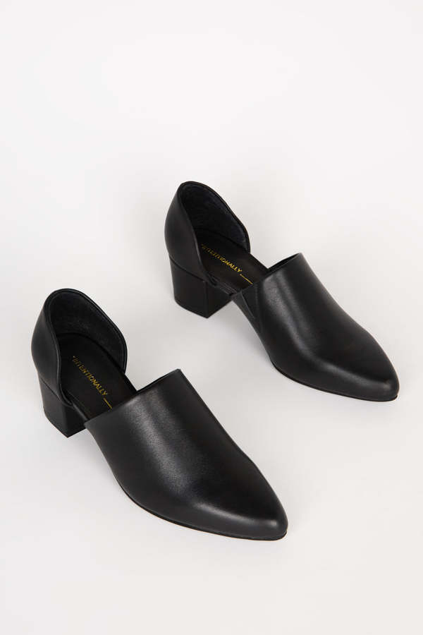 "INTENTIONALLY __________." Perf-Hi Heel - Black "INTENTIONALLY __________." Perf-Hi Heel - Black