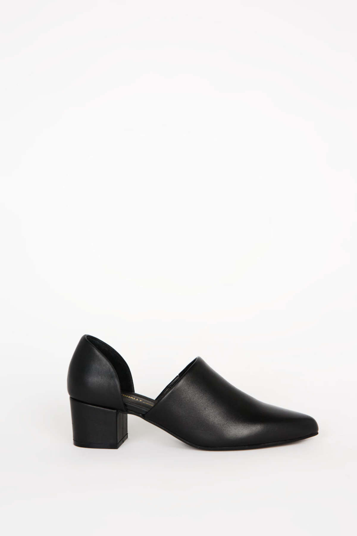 "INTENTIONALLY __________." Perf-Hi Heel - Black - Image 6 of 13