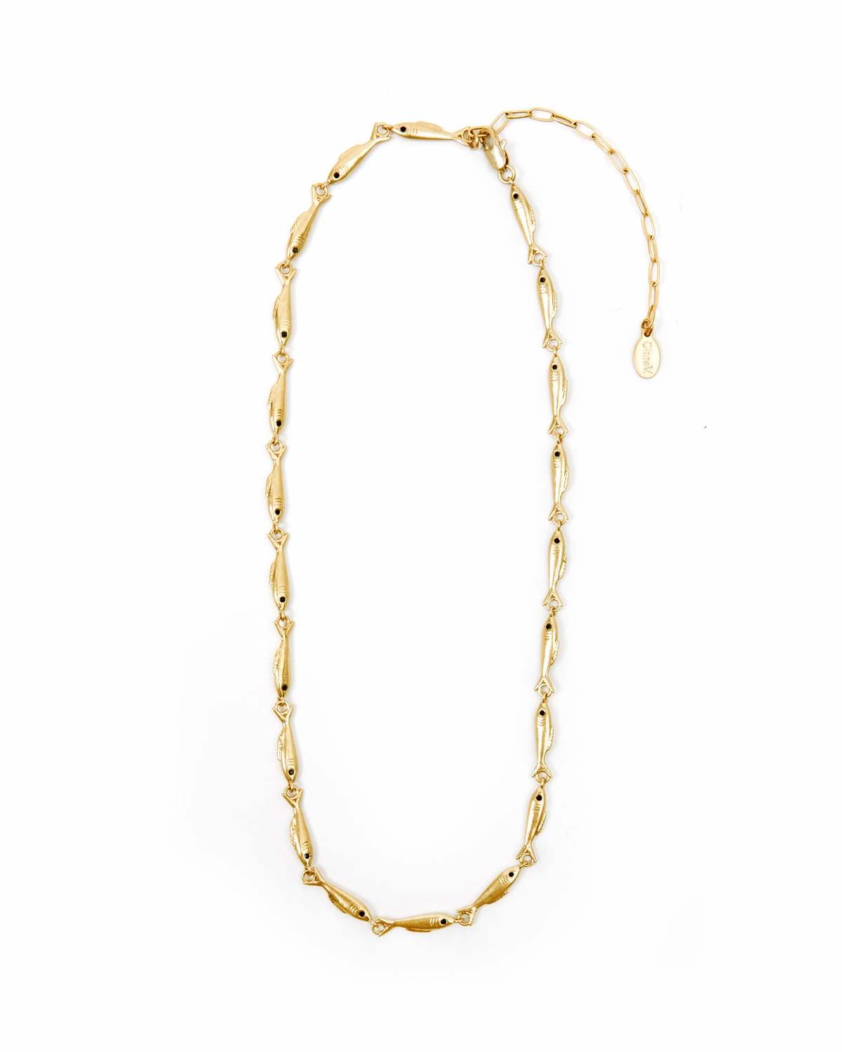 Clare V. Sardine Link Necklace - Gold - Image 1 of 3