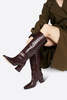 "INTENTIONALLY __________." TGIF KNEE HIGH BOOT - MAROON/BLACK - Thumbnail 5