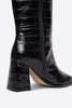 "INTENTIONALLY __________." TGIF KNEE HIGH BOOT - MAROON/BLACK - Thumbnail 12