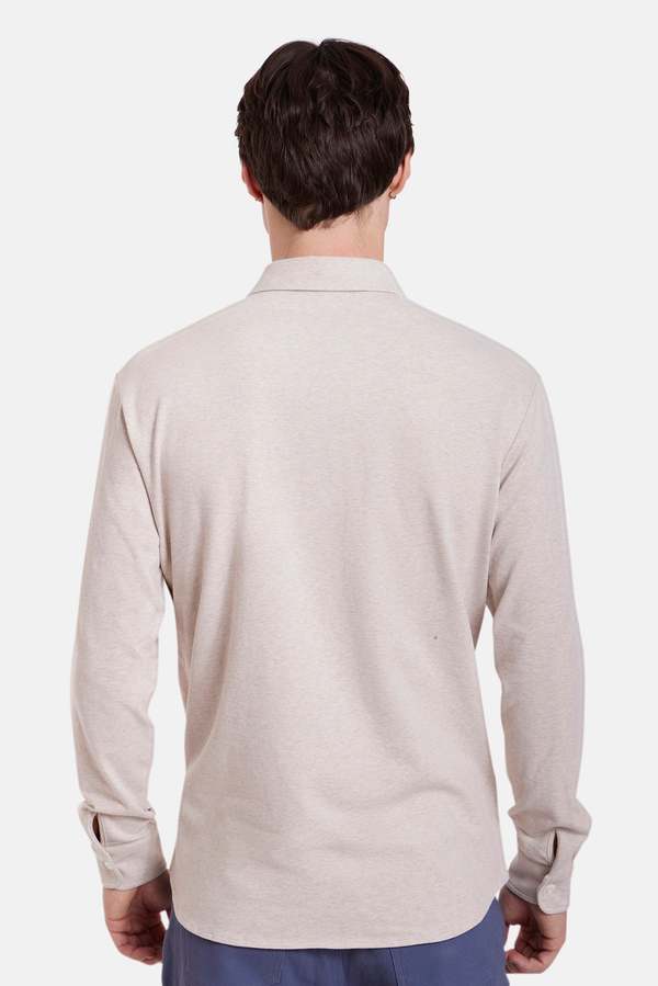 Blue&Cream Elyon Soft Jersey Button Up Shirt