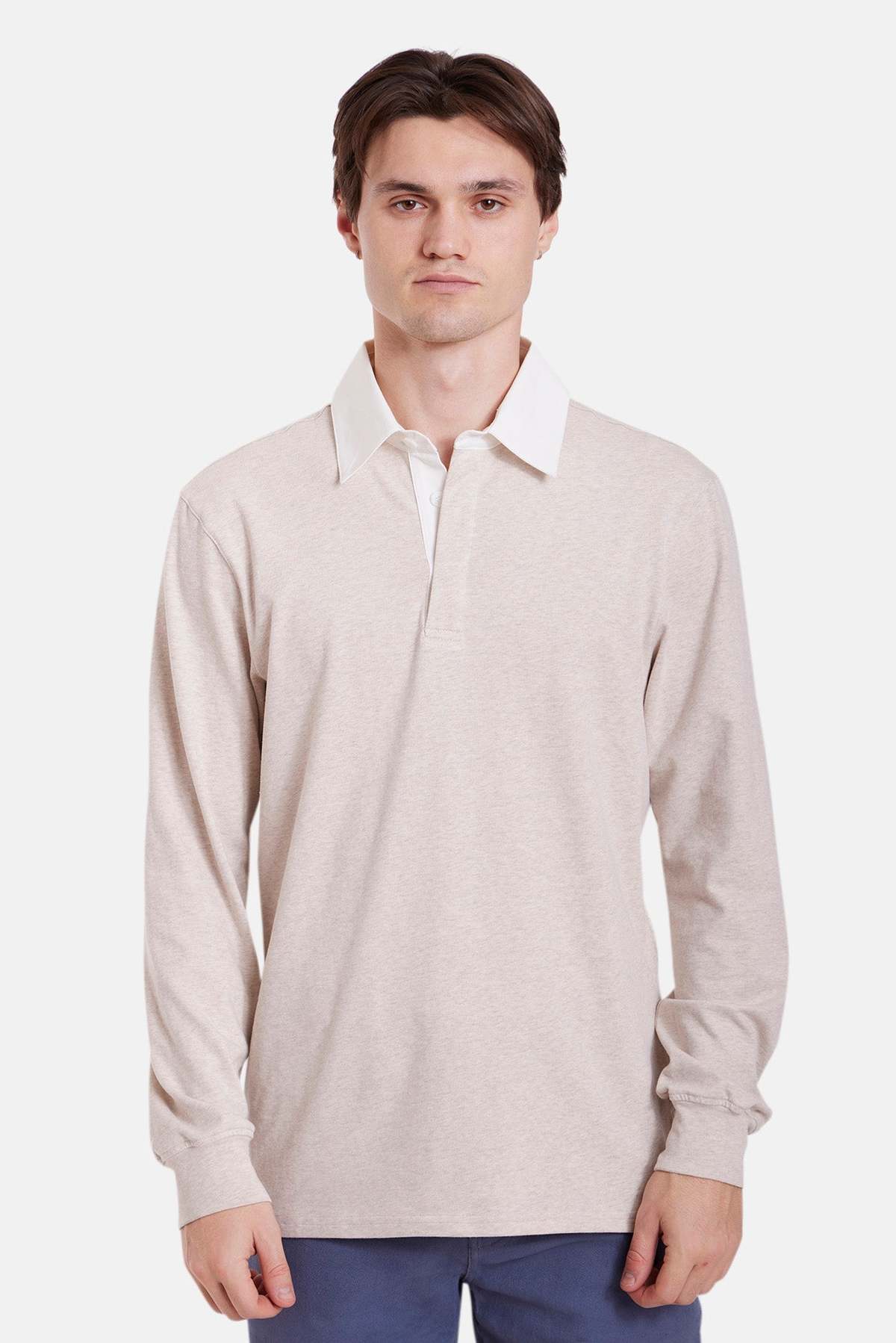 Blue&Cream The Maseo Soft Rugby Polo - Image 3 of 3