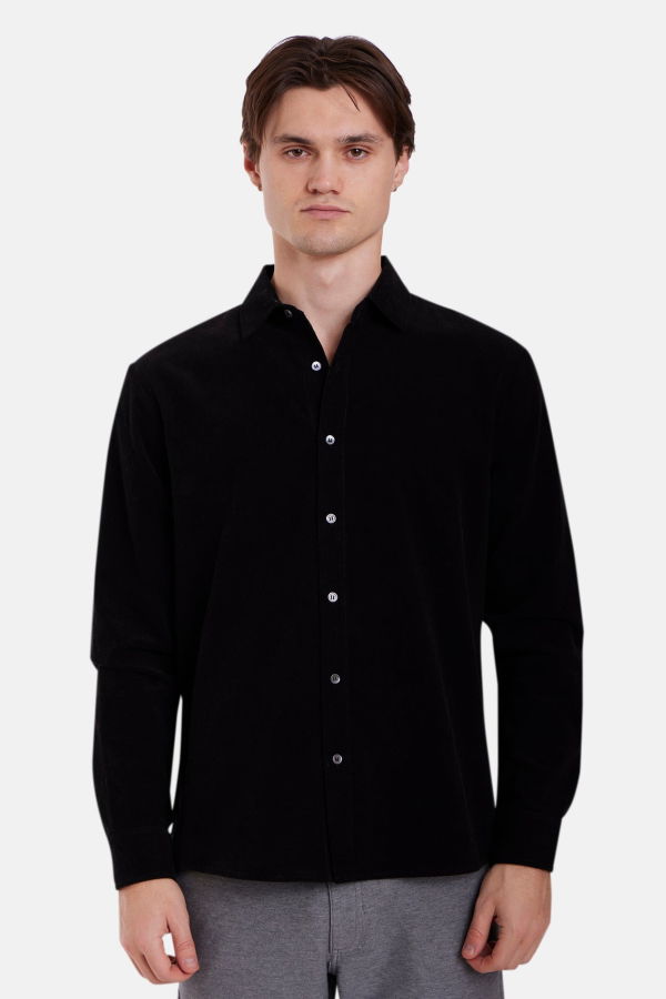 Blue&Cream Warren Fine Cord Shirt