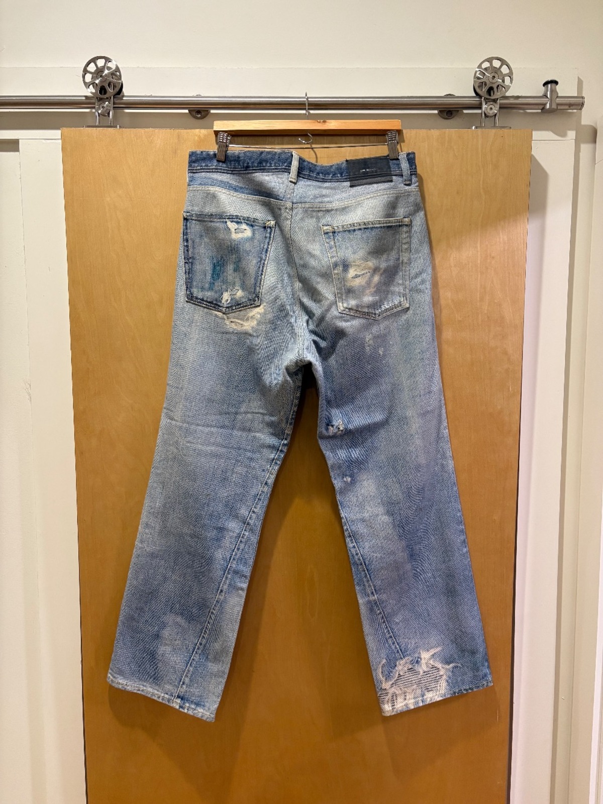 Our Legacy Third Cut Digital Denim Print Jeans - Blue - Image 2 of 6