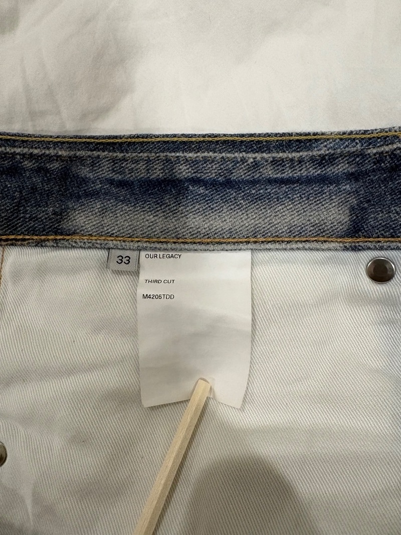 Our Legacy Third Cut Digital Denim Print Jeans - Blue