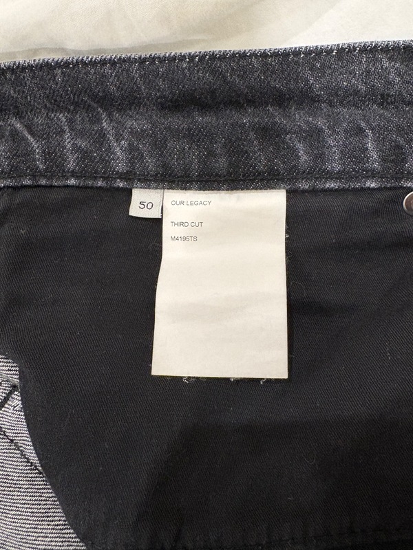 Our Legacy Third Cut Denim Supergrey Wash Jeans