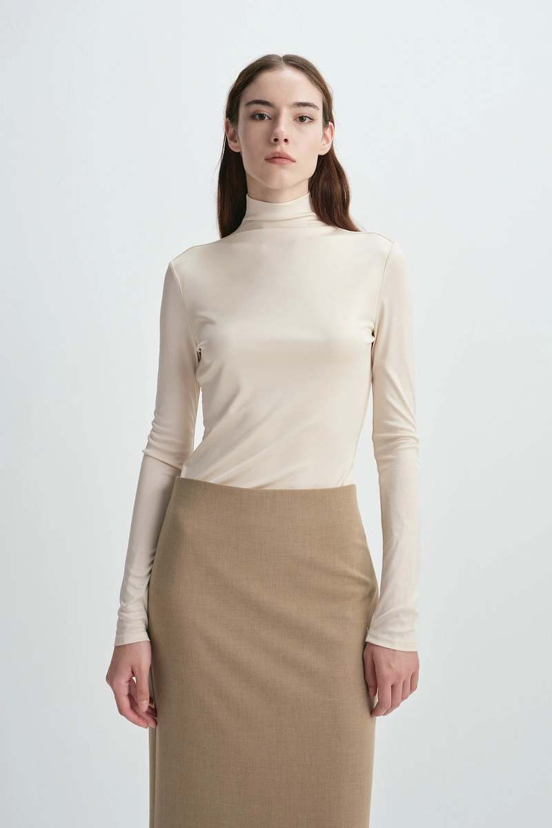 Sophie Rue Nicola Turtleneck Top - Butter Cream