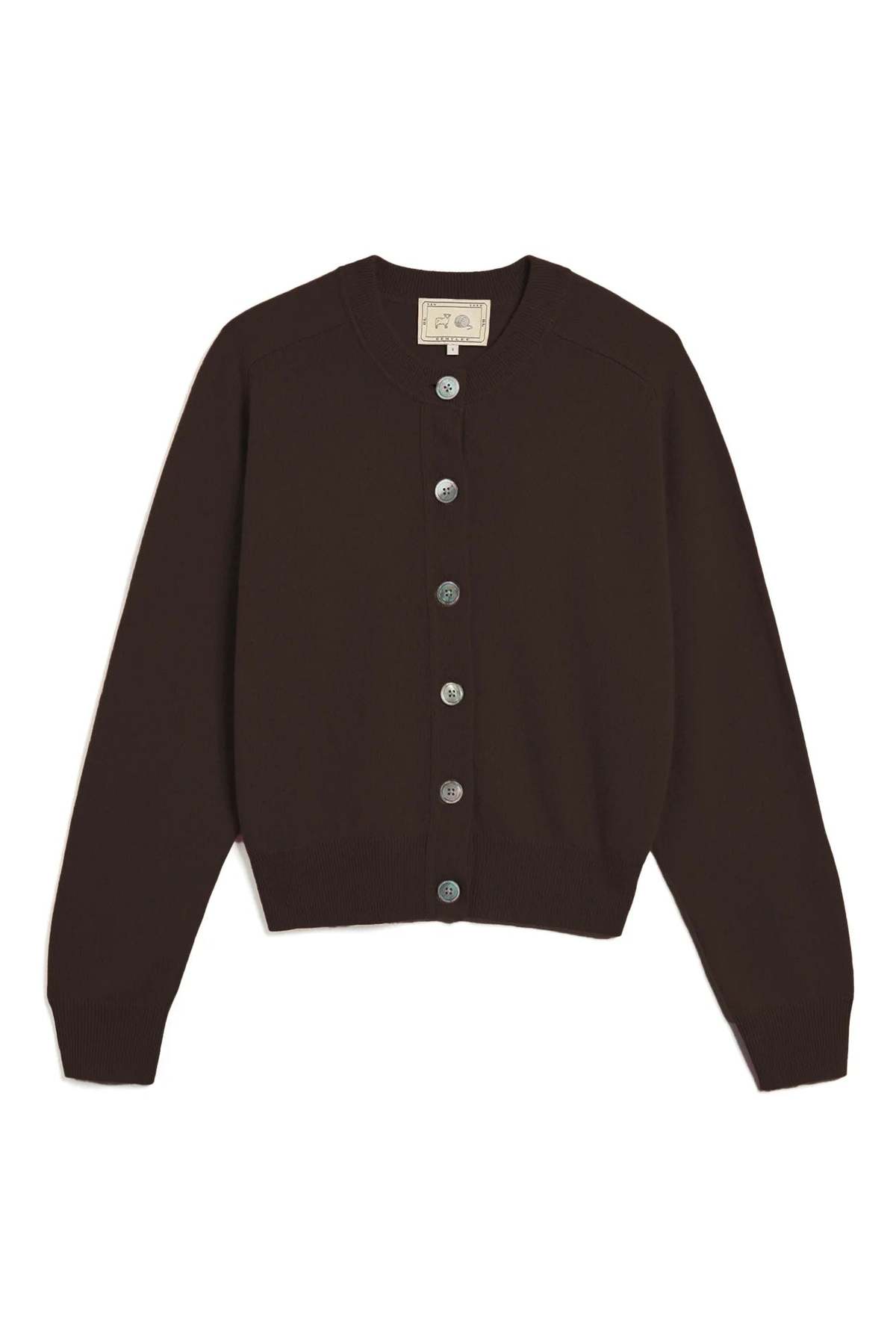 demylee Gwen Cardigan - Espresso - Image 1 of 1