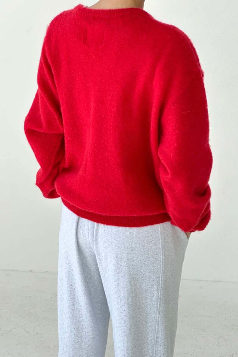 Le Bon Shoppe James Mohair Sweater - Red
