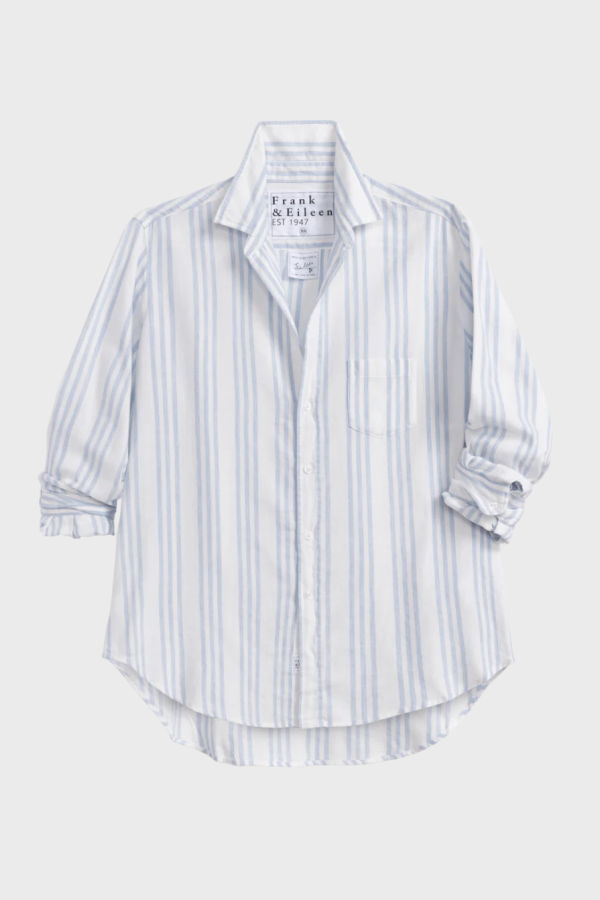 Frank & Eileen Barry Shirt - Multi Blue Stripe