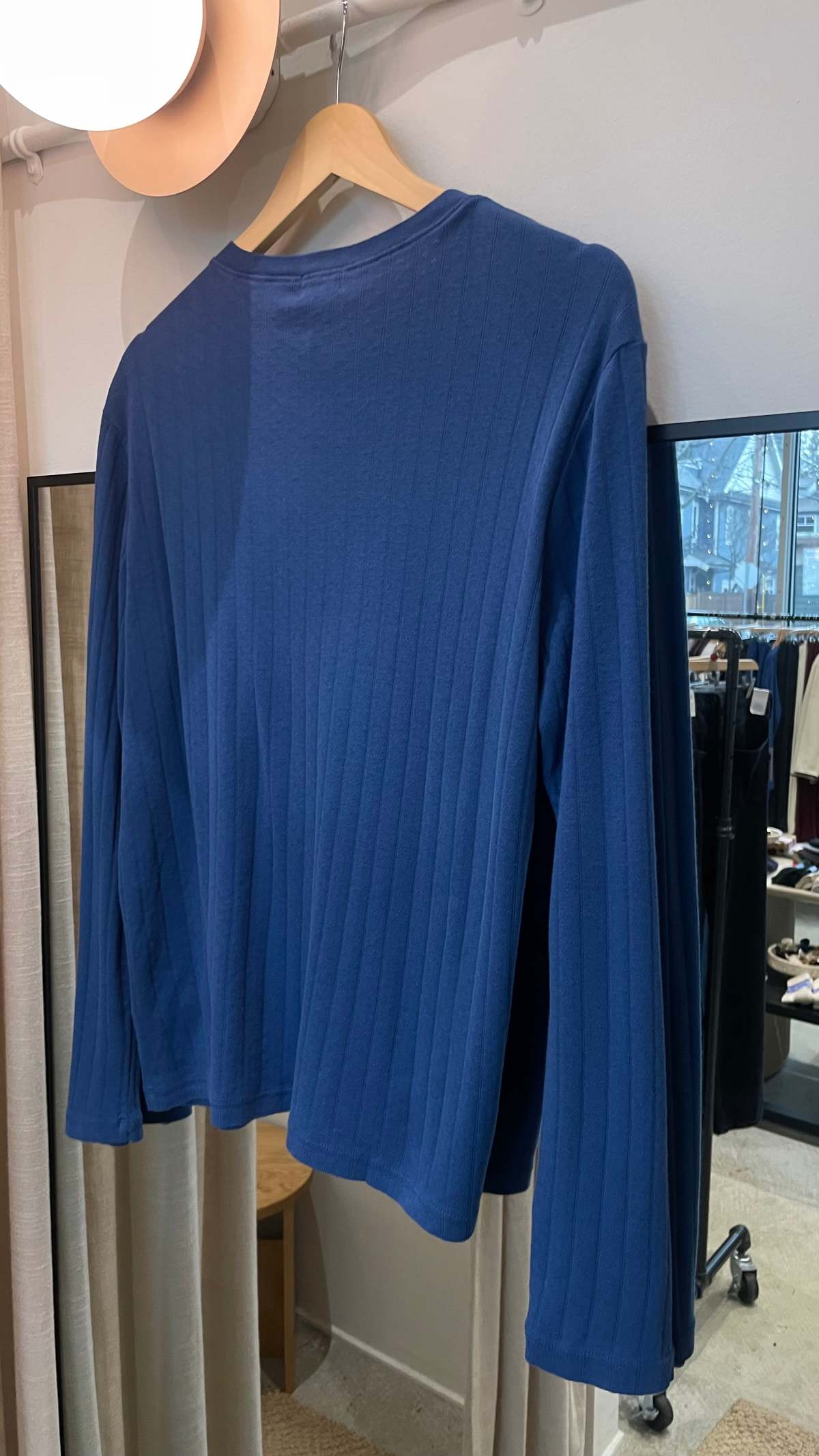 Donni. Pointelle V-Neck Long Sleeve Top - Image 3 of 3