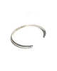 NORTH WORKS Stamp Bangle Bracelet - Silver - Thumbnail 2