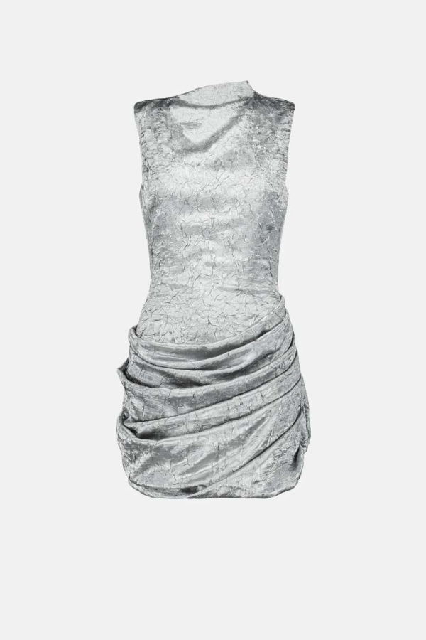 SAEMDI Mini Dress - Silver