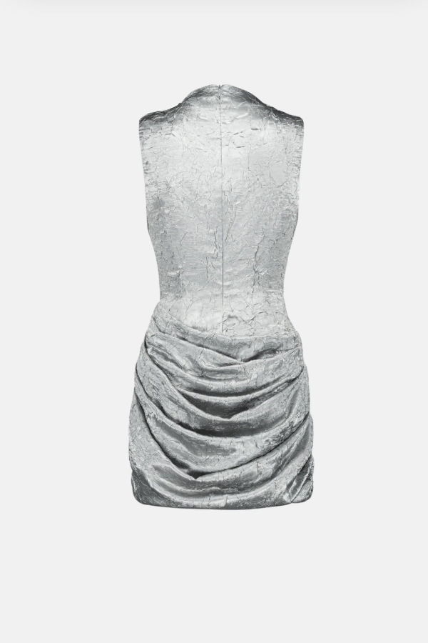 SAEMDI Mini Dress - Silver