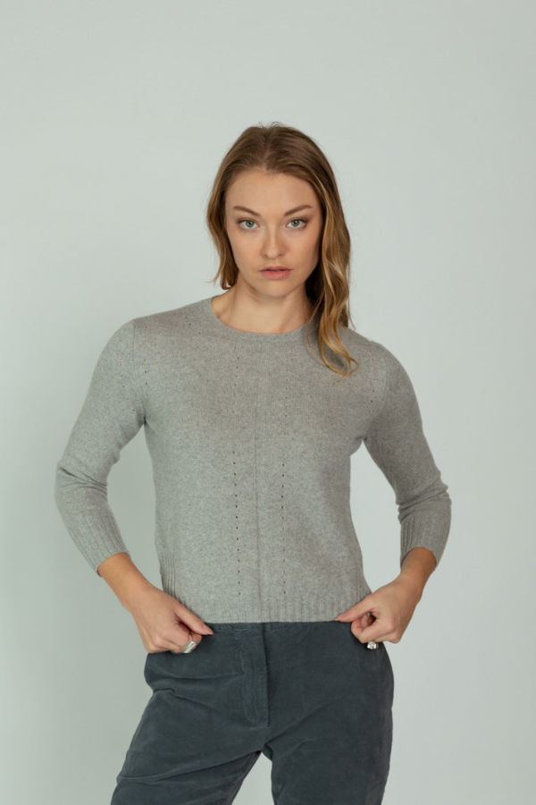 H+ Hannoh Wessel Cashmere Wool Krezenzia Pullover - Gray
