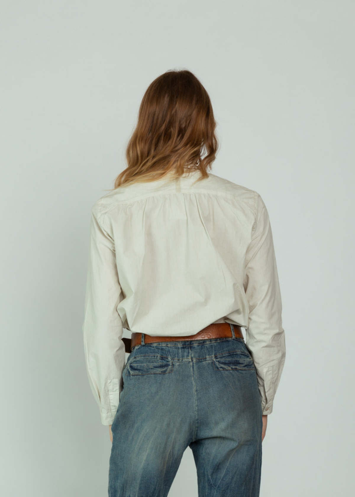 H+ Hannoh Wessel Cleo Cotton Shirt - Sand - Image 5 of 5