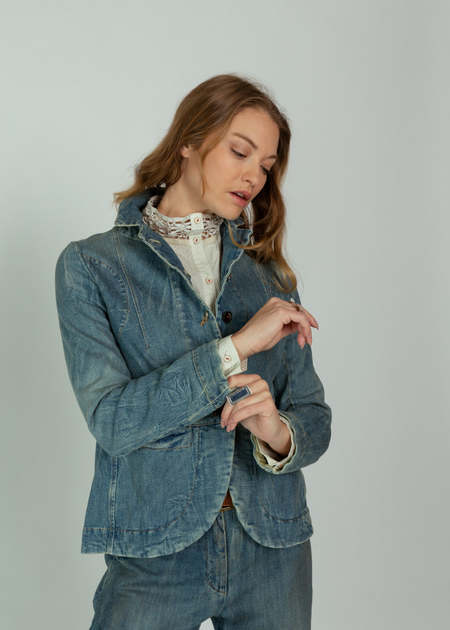 Baserange Blue Indre Denim Jacket | Garmentory