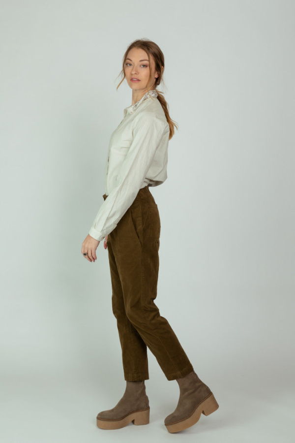 H+ Hannoh Wessel Prospera Velvet Pants - Tobacco