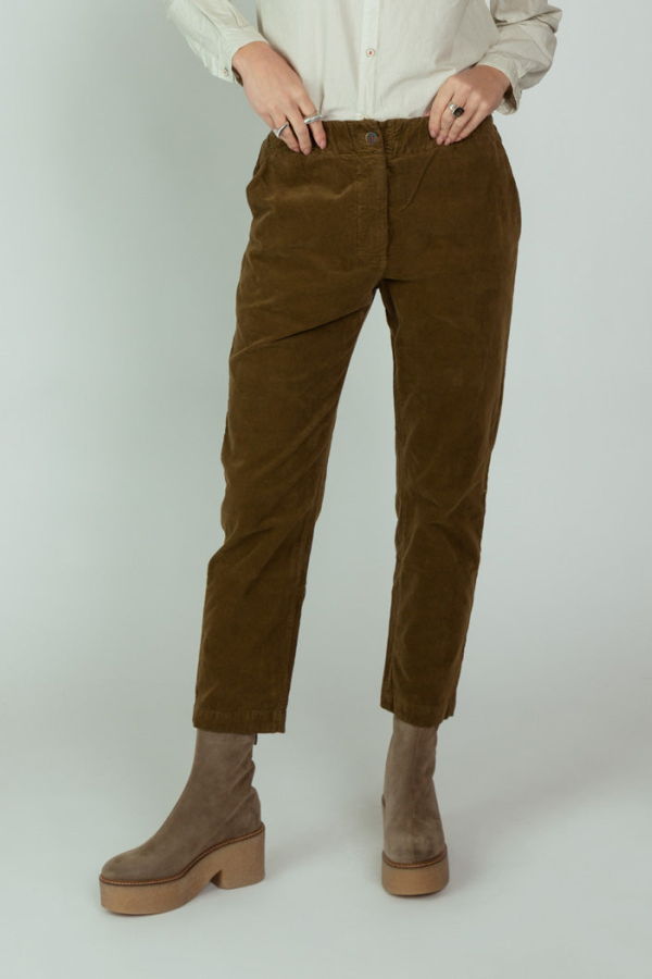 H+ Hannoh Wessel Prospera Velvet Pants - Tobacco