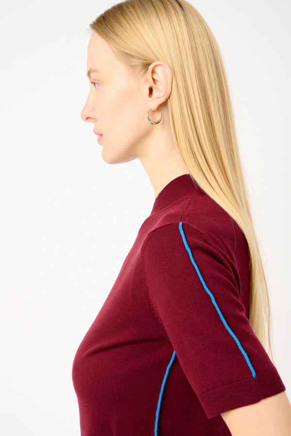 ISSUE TWELVE The Cecily Top - Burgundy