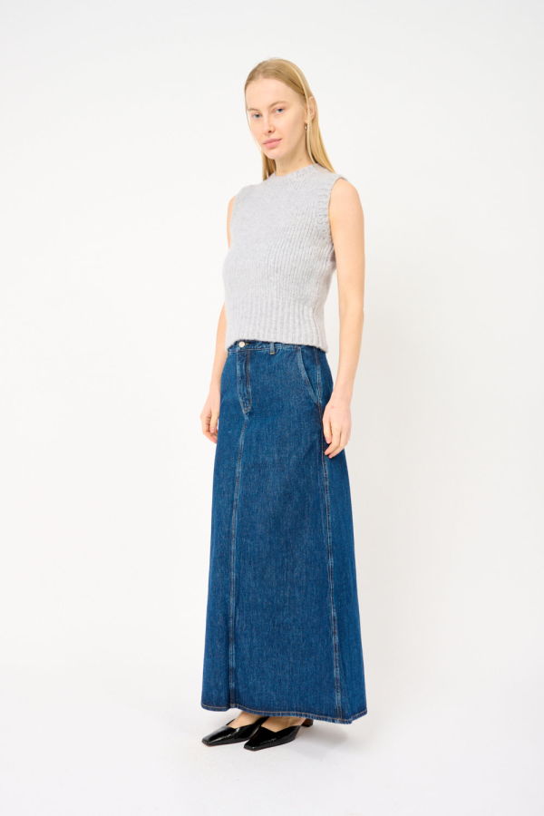ISSUE TWELVE Chloe Skirt - Indigo