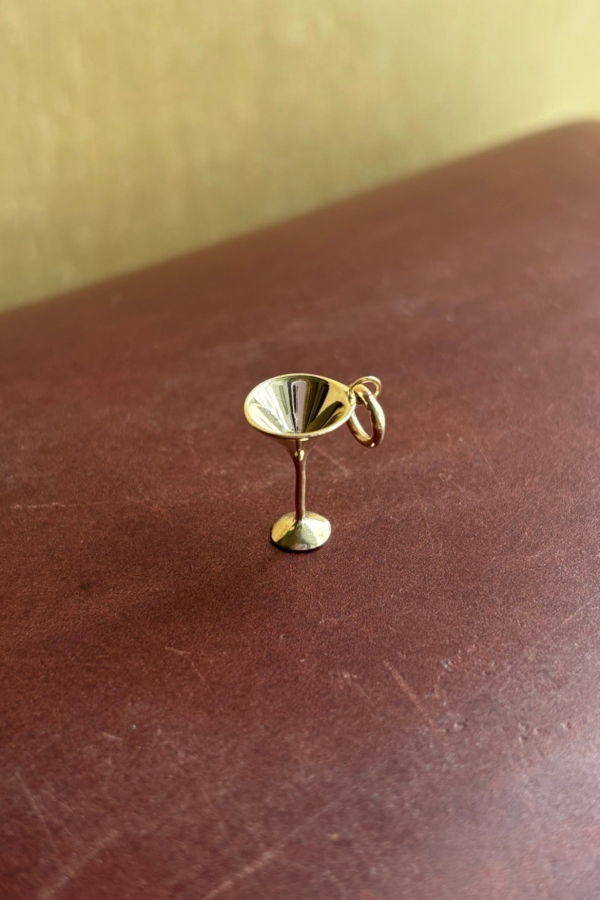 Rokosz Jewelry Martini 10k Solid Yellow Gold Charm