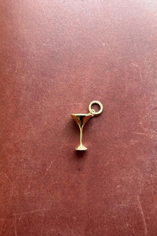 Rokosz Jewelry Martini 10k Solid Yellow Gold Charm