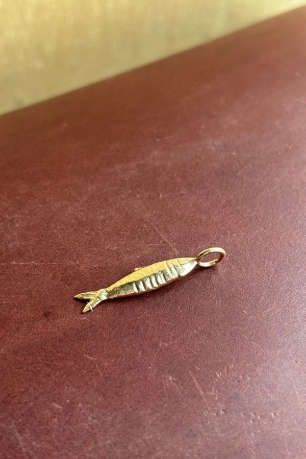 Rokosz Jewelry Sardine Charm - Gold