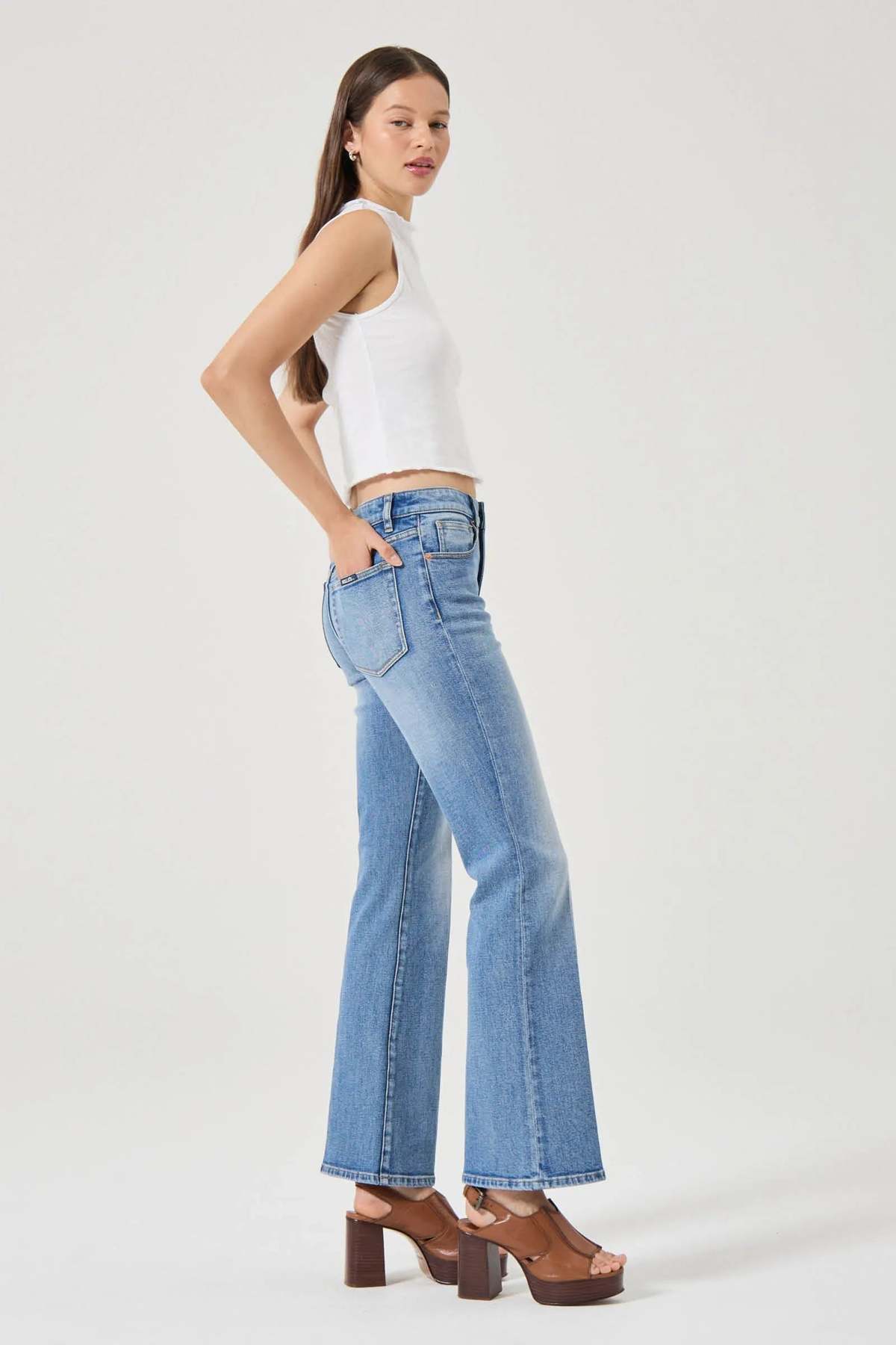 Rollas Midtown Boot Jeans - Iris Blue - Image 2 of 5