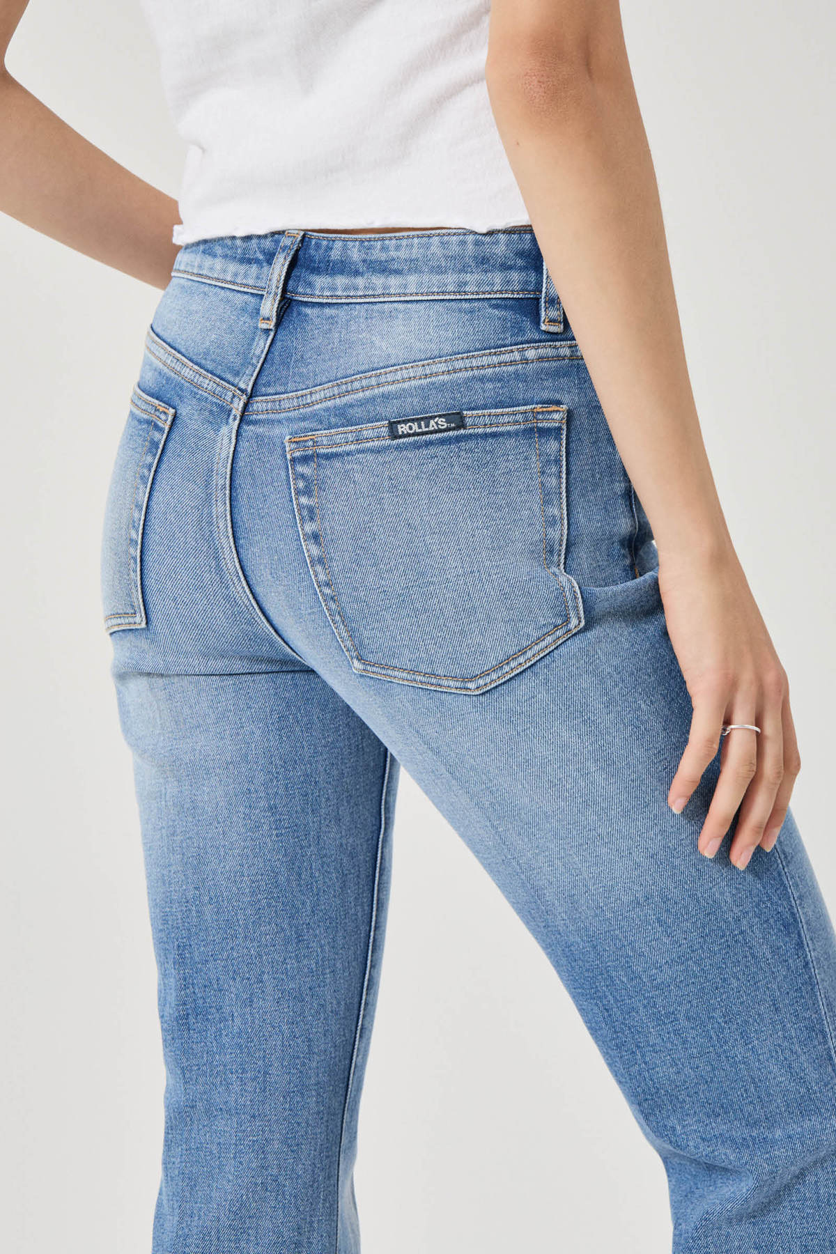 Rollas Midtown Boot Jeans - Iris Blue - Image 3 of 5